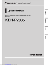 PIONEER KEH-P2035 Operation Manual