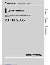 PIONEER KEH-P7035 Operation Manual