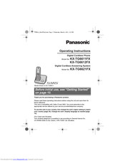PANASONIC KX-TG6611FX Operating Instructions Manual