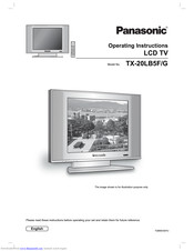 PANASONIC TX-20LB5PG Operating Instructions Manual
