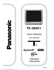 PANASONIC TX-29AK1 Operating Instructions Manual