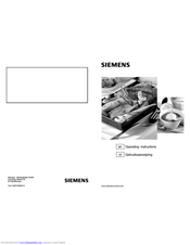SIEMENS ER14353NL Operating Instructions Manual