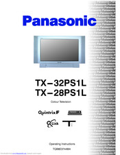 PANASONIC TX-28PS1L Operating Instructions Manual