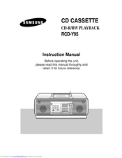 Samsung RCD-Y95 Instruction Manual