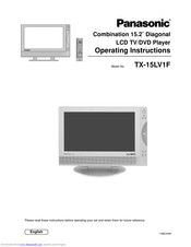 PANASONIC TX-15LV1F Operating Instructions Manual