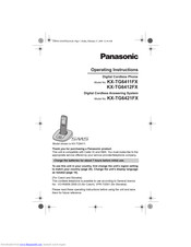 PANASONIC KX-TG6411FX Operating Instructions Manual