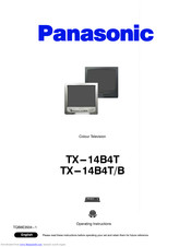 PANASONIC TX14BTB Operating Instructions Manual