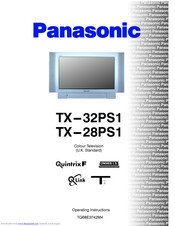 PANASONIC QuintrixF TX-28PS1 Operating Instructions Manual