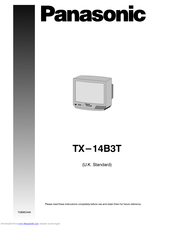 PANASONIC TX-14B3T Operating Instructions Manual