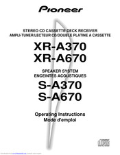 Pioneer XR-A370 Operating	 Instruction
