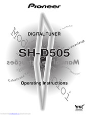 PIONEER SH-D505 Operating Instructions Manual