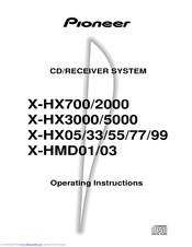 PIONEER X-HX2000 Operating	 Instruction