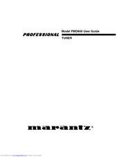 Marantz PMD800 Professional User Manual