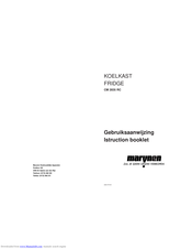 MARYNEN CM 2835 RC Instruction Booklet