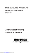 MARYNEN CM 3816 DB Instruction Booklet
