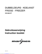 MARYNEN CM 2826 DT Instruction Booklet