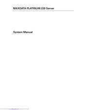MAXDATA PLATINUM 110 System Manual