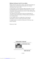SIEMENS EMWK9600.0M Instruction Manual