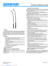 SHURE Microflex MX400S User Manual