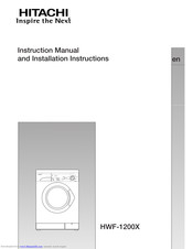 SIEMENS HWT-1200X Instruction Manual And Installation Instructions