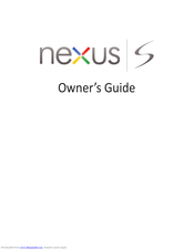 LG Nexus S Owner's Manual