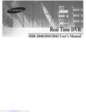 Samsung Real Time SHR-2041 User Manual