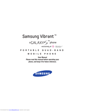 Samsung Galaxy S Vibrant User Manual