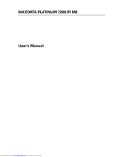 MAXDATA PLATINUM 7200 IR User Manual