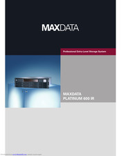 MAXDATA PLATINUM 600 IR M6 Quick Manual