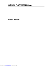 MAXDATA PLATINUM 520 System Manual