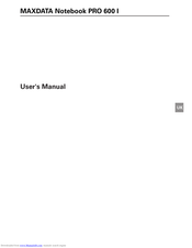 MAXDATA PRO 600 I User Manual