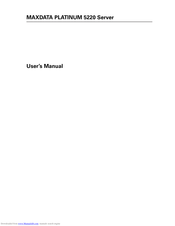 MAXDATA PLATINUM 5220 User Manual