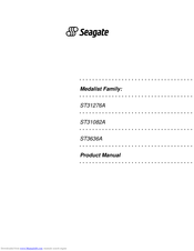 Seagate Medalist ST3636A Product Manual