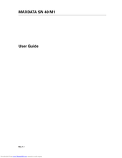 MAXDATA SN 40 M1 User Manual