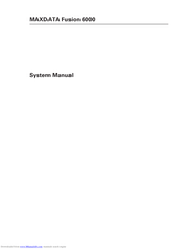 MAXDATA FUSION 6000 I System Manual