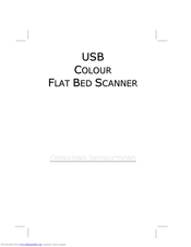 Medion USB COLOUR FLAT BED SCANNER Operating Instructions Manual