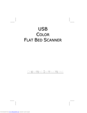 Medion USB Color Flat Bed Scanner Operating Instructions Manual