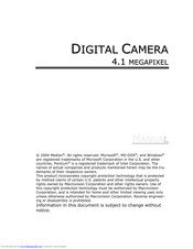 Medion Digital Camera Manual