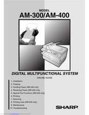 SHARP AM-300 Online Manual