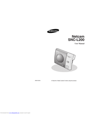 Samsung Netcam SNC-L200 User Manual