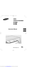 Samsung SV-H30K Instruction Manual
