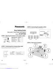 PANASONIC SC-BTT290 Easy Setting Manual