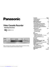 PANASONIC NV-HV66 EG Operating Instructions Manual