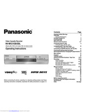 PANASONIC NV-MV21EB Operating Instructions Manual