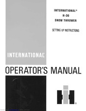 International Harvester Company H36 Operator's Manual