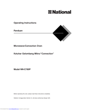 National Panduan NN-C780P Operating Instructions Manual