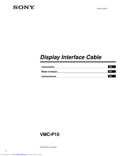 Sony VMC-P10 Instructions Manual