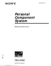 SONY PMC-DR50 Operating Instructions Manual