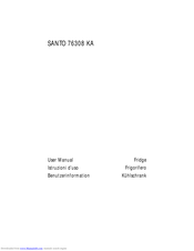 Electrolux SANTO 76308 KA User Manual