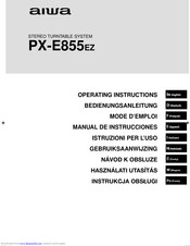 AIWA PX-E855ZZ Operating Instructions Manual